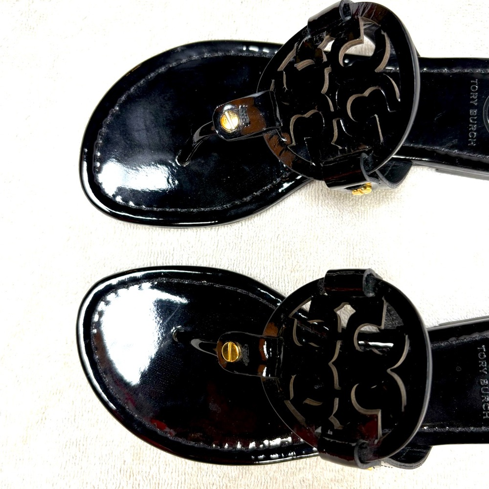 Tory Burch, Millet Patent, Black, 6